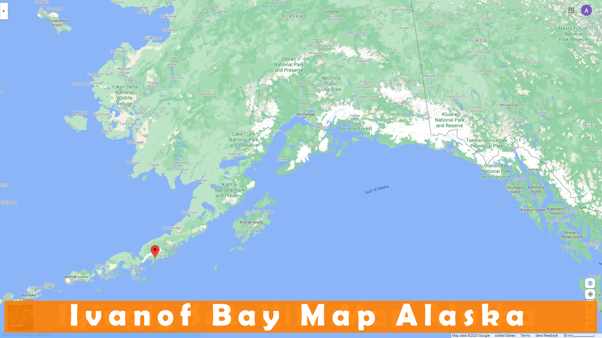 Ivanof Bay map
